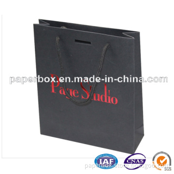 Paper Shopping Bag with Red Stamping